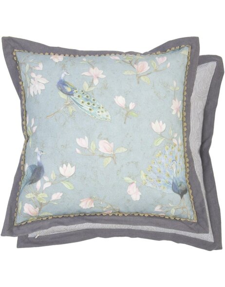 orientalna poduszka bez wypełnienia pastelowy błękit 50x50 cm