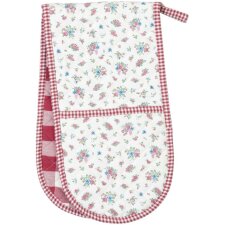 double oven glove scatter roses 20x80 cm