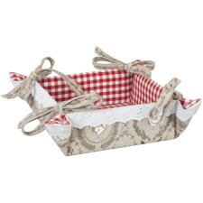 Breadbasket ROOSTER AND CHICKEN red