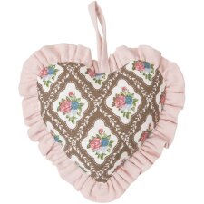 Ciondolo decorativo cuore VINTAGE ROSE 13x13 cm