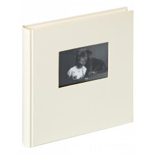 Walther Fotoalbum Charm 30x30 cm weiß mit Fenster