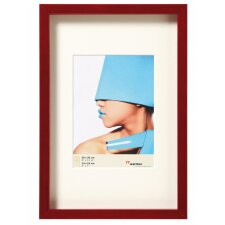 Fashion 3D wooden frame 13x18 cm red