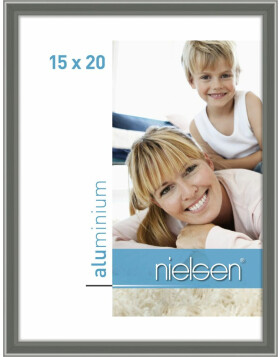 Cornice Nielsen in alluminio Classic 15x20 cm, grigio contrasto