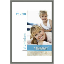 Cadre alu Nielsen Classic 20x30 cm gris contrasté