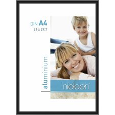 Nielsen Alurahmen Classic 21x29,7 cm eloxal schwarz DIN A4 Urkundenrahmen
