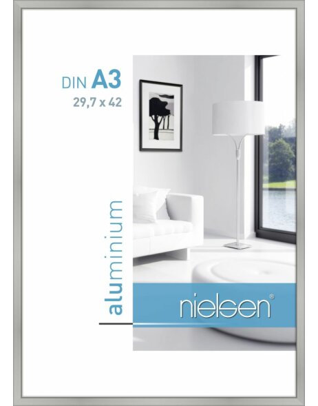 Nielsen Alurahmen Classic 29,7x42 cm silber matt DIN A3 Urkundenrahmen