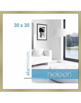 Cornice Nielsen in alluminio Classic 30x30 cm oro opaco