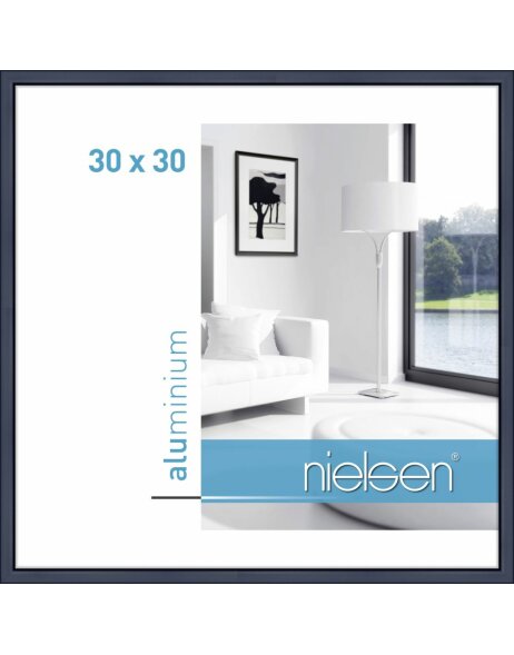 Nielsen Alurahmen Classic 30x30 cm blau