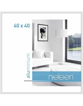 Marco de aluminio Nielsen Classic 40x40 cm blanco
