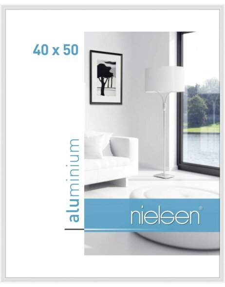 Nielsen Alurahmen Classic 40x50 cm wei&szlig;