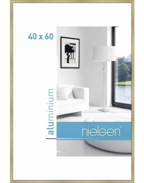 Cornice Nielsen in alluminio Classic 40x60 cm oro opaco