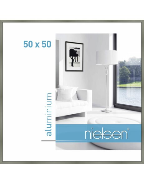 Nielsen Alurahmen Classic 50x50 cm platin