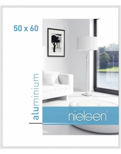 Cadre alu Nielsen Classic 50x60 cm blanc