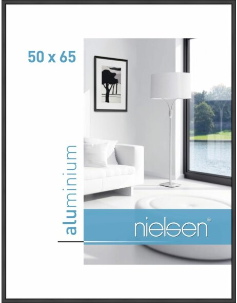 Telaio Nielsen in alluminio Classic 50x65 cm nero opaco