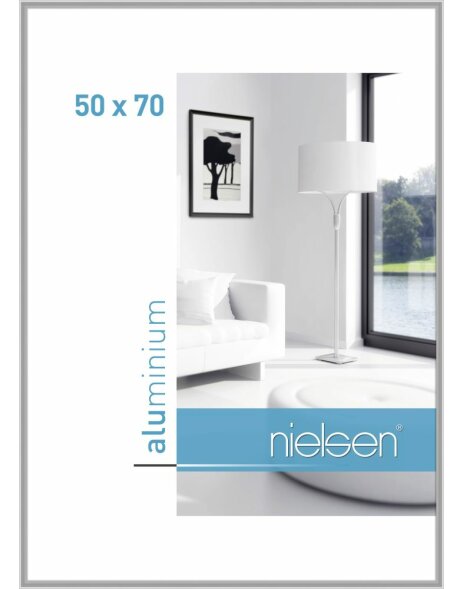 Telaio Nielsen in alluminio Classic 50x70 cm argento