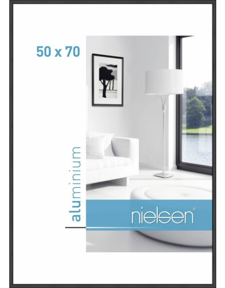 Cadre alu Nielsen Classic 50x70 cm noir mat