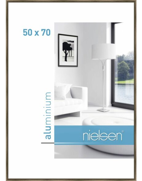 Nielsen Marco de aluminio Classic 50x70 cm estructura nogal
