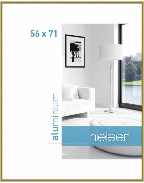 Cadre alu Nielsen Classic 56x71 cm or