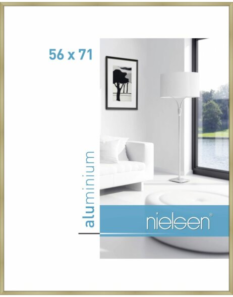 Cadre alu Nielsen Classic 56x71 cm or mat
