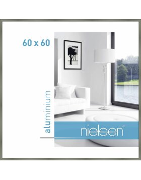 Marco de aluminio Nielsen Classic 60x60 cm platino