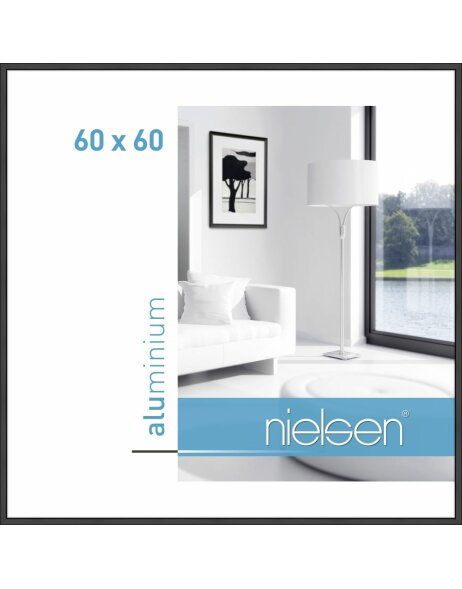 Telaio Nielsen in alluminio Classic 60x60 cm nero opaco