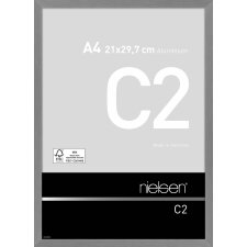 Nielsen C2 Alurahmen 21x29.7cm Strukturgrau Matt A4