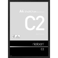 Nielsen Marco de aluminio C2 21x29,7 cm estructura negro mate