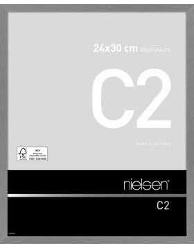 Nielsen Aluminium lijst c2 24x30 cm structuur grijs mat