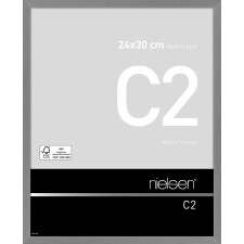 Nielsen Alurahmen C2 24x30 cm struktur grau matt