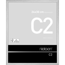 Marco de aluminio Nielsen C2 24x30 cm reflex plata
