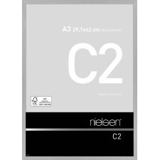 Marco de aluminio Nielsen C2 estructura plata mate 29,7x42 cm Marco para documentos DIN A3