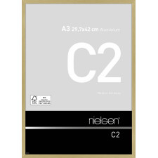 Nielsen Alurahmen C2 29,7x42 cm struktur gold matt