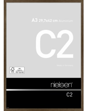 Nielsen Alurahmen C2 29,7x42 cm struktur wallnuss matt