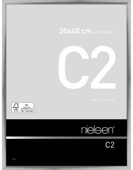 Marco de aluminio Nielsen C2 30x40 cm plata