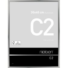 Marco de aluminio Nielsen C2 30x40 cm plata