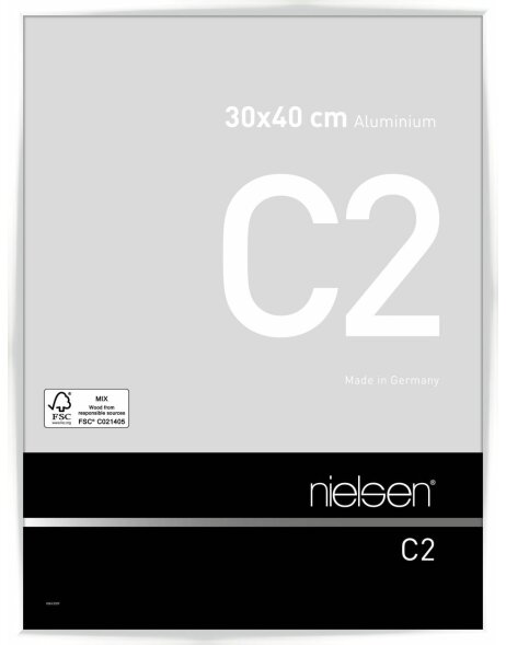 Nielsen Alurahmen C2 30x40 cm wei&szlig; glanz