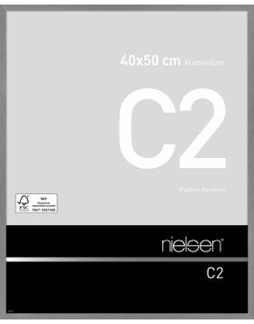 Nielse alu frame C2 Soft Frosted Grey 40x50 cm