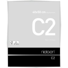 Marco de aluminio Nielsen C2 40x50 cm blanco brillante