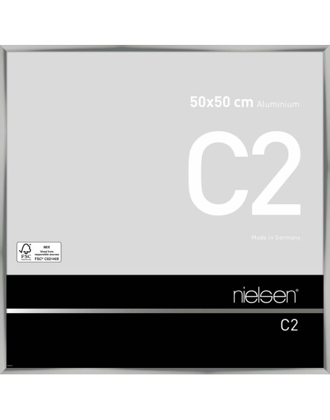 Cadre alu Nielsen C2 50x50 cm argent&eacute;