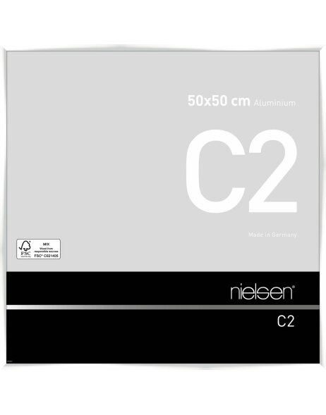 Nielsen Alurahmen C2 50x50 cm wei&szlig; glanz