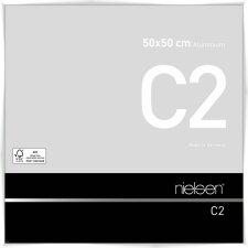 Nielsen Alurahmen C2 50x50 cm weiß glanz