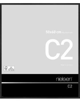 Nielsen Alurahmen C2 50x60 cm struktur schwarz matt