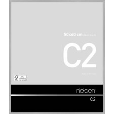 Cadre alu Nielsen C2 structure argent mat 50x60 cm