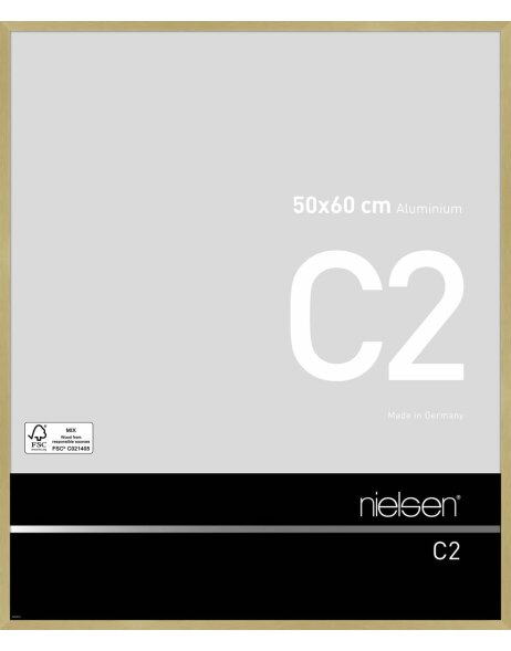 Nielsen Alurahmen C2 50x60 cm struktur gold matt