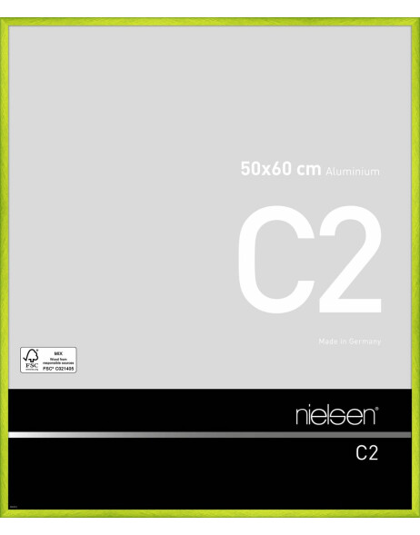 Nielsen Aluminium lijst c2 50x60 cm cyber groen