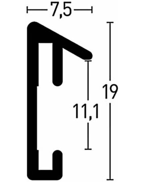Nielsen Alurahmen Pixel 21x29,7 cm schwarz DIN A4 Urkundenrahmen