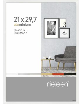 Nielsen Alurahmen Pixel 21x29,7 cm wei&szlig; glanz DIN...