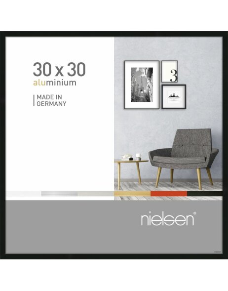 Cornice Nielsen in alluminio Pixel 30x30 cm nero