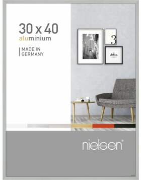 Cadre alu Nielsen Pixel 30x40 cm argent mat