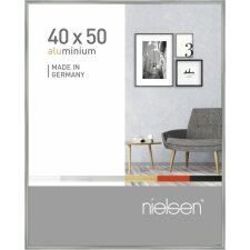 Aluminum frame pixels 40x50 cm silver gloss